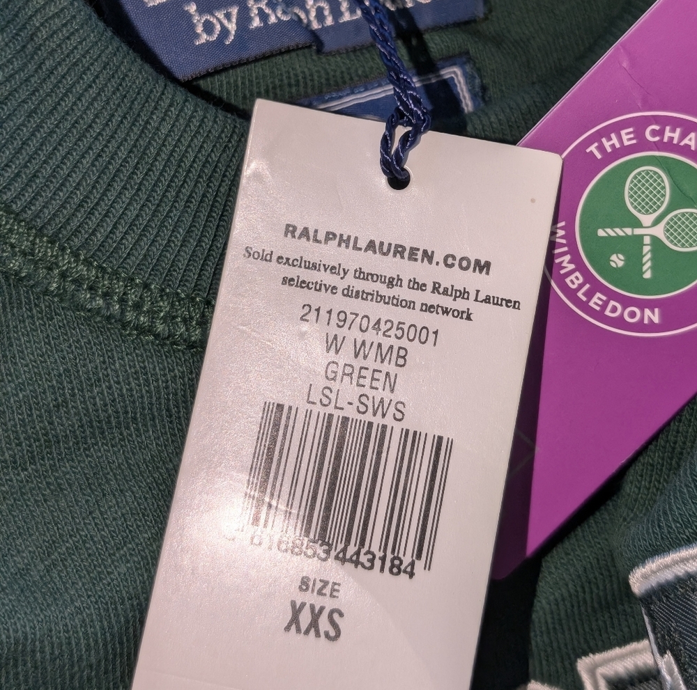 Wimbledon Crest Fleece Crewneck PRL - Picture 7 of 16